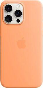 Apple iPhone 15 Pro Max Silikónový kryt s MagSafe sorbetovo oranžový