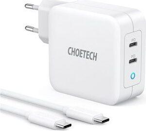 Choetech PD 100 W GaN dual USB-C Charger with CC cable