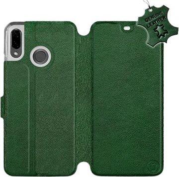 Flip puzdro na mobil Huawei Nova 3 – Zelené – kožené – Green Leather